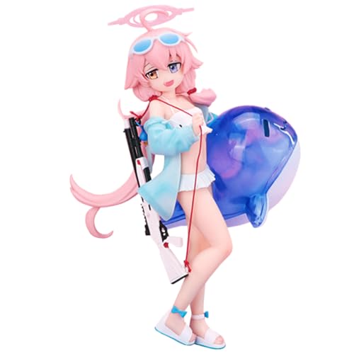 Qiancc Blue Archive Anime Figuren Shimoe Koharu Figur Statue 21cm Badeanzug Stil Figuren Mädchen Actionfigur Modell Ornament Dekoration Sammlerstück Geschenk für Fans von Qiancc