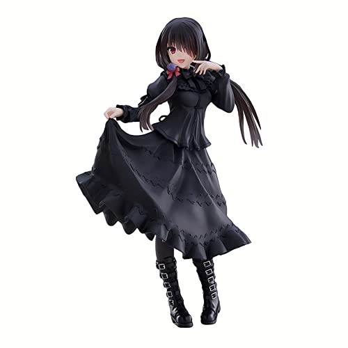 Qiancc Date A Live Anime Figuren Tokisaki Kurumi Figur Cartoon Mädchen Actionfigur 20cm Schwarzes Kleid Ver. Kurumi Figure Statue Sammlerstücke Dekorative Ornament von Qiancc