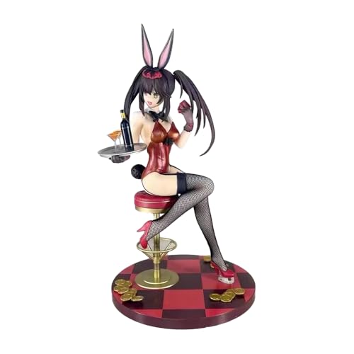 Qiancc Date A Live Figure Anime Bunny Girl Tokisaki Kurumi Figur Statue Mädchen Figuren Sitzende Modell Actionfigur 25cm Desktop Dekoration Sammlung von Qiancc