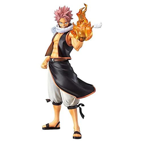 Qiancc Fairy Tail Figur Anime Charakter Natsu Dragneel Figur Modell PVC Actionfigur 22cm Sammlerstück Statue Desktop Ornamente Heimdekorationen von Qiancc