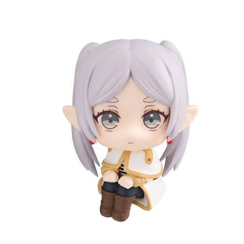 Qiancc Frieren: Beyond Journey's End Figur Anime Look Up Figure Frieren Sitzende Actionfigur 11cm Modell Statue Desktop Dekorationen Sammlerstücke Geschenke für Fans von Qiancc