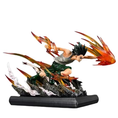 Qiancc Gon Freecss Figur Statue Anime Stehend Figuren PVC Actionfigur Modell Desktop Heimekoration Anime Sammelstücke Geschenke für Fans 18cm von Qiancc