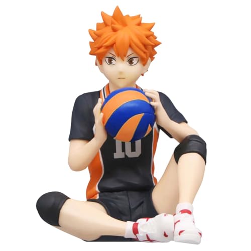 Qiancc Haikyuu!! Figur Anime Noodle Stopper Figure Hinata Shoyo Sitzende Actionfigur 12cm Modell Statue Desktop Dekorationen Sammlerstücke Geschenke für Fans von Qiancc