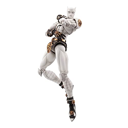 Qiancc Killer Queen Figure Anime Charakter 16cm Kira Yoshikage Actionfigur Modell Sammlerstücke, Beweglich Statue mit Zubehör, Desktop Dekoration von Qiancc