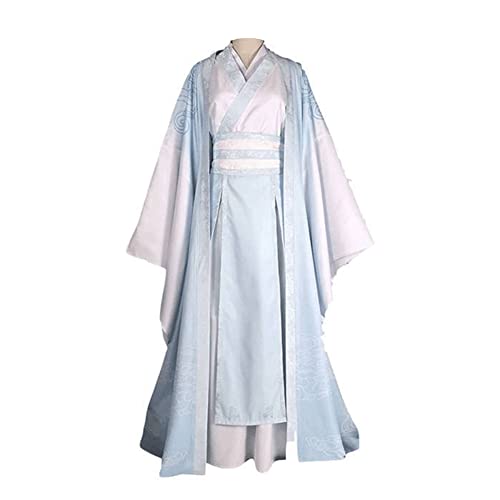 Qiancc Lan Wang Ji Cosplay Kostüm Anime Mo Dao Zu Shi Cosplay Hanfu Dress Herren Traditionelles Hanfu Kleidung Komplettset Halloween Outfits von Qiancc