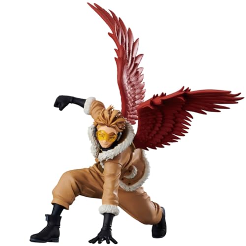 Qiancc MHA Figuren Hawks Figur Skulptur, 11cm Anime Cartoon Statue, Kampfhaltung Modell Sammlerstücke Desktop Dekoration von Qiancc