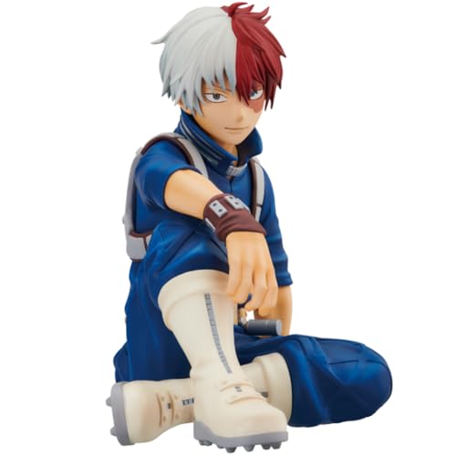 Qiancc MHA Figuren Todoroki Shouto Figur, 10cm Anime Noodle Stopper Figure, Sitzende Modell Statue Sammelbare Geburtstagsgeschenke für Anime Fans von Qiancc