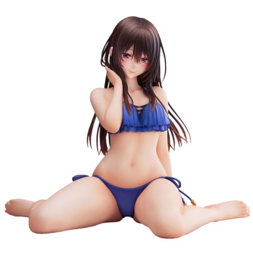 Qiancc Minazumi Kasane Figur Skulptur 15cm Illustration Girls Anime Nudelstopper Figuren, Sitzend Modell Desktop Dekoration, Auswechselbares Zubehör von Qiancc