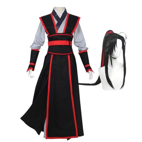 Qiancc Mo Dao Zu Shi Cosplay Kostüm Wei Wu Xian Cosplay Hanfu Outfits Wei Ying Chinesische Ancient Hanfu Dress Halloween Hanfu Kleidung für Herren Damen von Qiancc