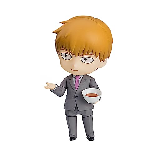 Qiancc Mob Psycho 100 Figure Anime Reigen Arataka und Kageyama Shigeo Figur Q-Version Actionfiguren Austauschbares Teil Modell Statue Sammelgeschenke Ornamente 10cm von Qiancc