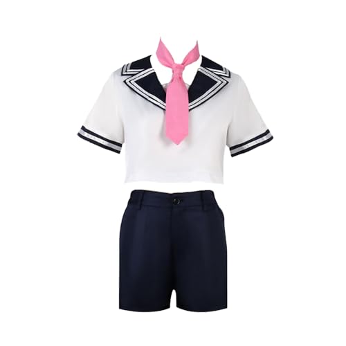 Qiancc Oshi no Ko Memcho Cosplay Kostüm Akane Kurokawa Cosplay Schuluniform mit Perücke Anime JK Uniform Satz Halloween Outfits für Mädchen Damen von Qiancc