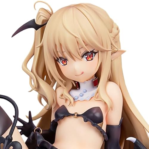 Qiancc SuccubusTiti Figur Statue Tamano Kedama Sitzende Anime Figuren Austauschbares Zubehör Actionfigur 14cm Modell Sammlerstück für Fans von Qiancc