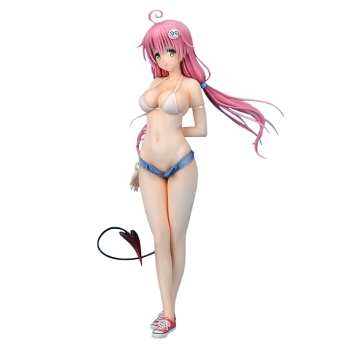 Qiancc to Love Ru Darkness Figur, Lala Satalin Deviluke Figuren im Badeanzug, PVC Statue Desktop Dekoration, Sammlerstücke Geschenk für Anime Fans 26.5cm von Qiancc