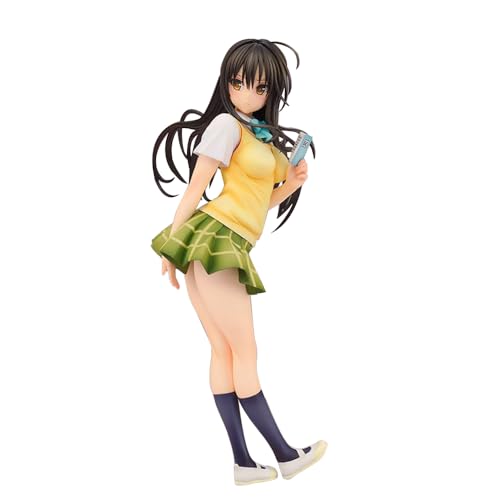 Qiancc to Love Ru Darkness Figur Kotegawa Yui Actionfigur Statue School Uniform Ver. PVC Modell Desktop Ornamente Geschenk für Anime Fans 23cm von Qiancc