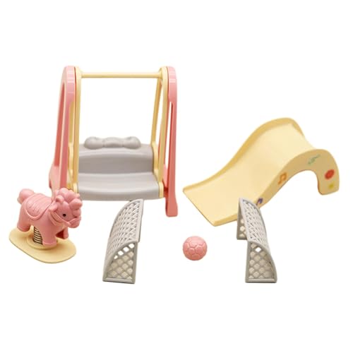 Qianly 1/12 Puppenhaus Spielplatz mit Rutsche Und Schaukel für Kinder Qianly 1/12 Puppenhaus Spielplatz mit Rutsche Und Schaukel für Kinder von Qianly