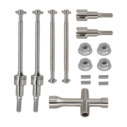 Qianly 1/16 RC Auto Antriebswellen Metallteile für 16101Pro/16102Pro/16103Pro/16201Pro, 6312 von Qianly