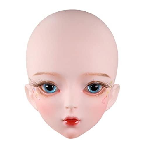 Qianly 1/3 Puppenkopf mit Makeup für BJD Modelle, Himmel Blau, wie Beschreibung von Qianly