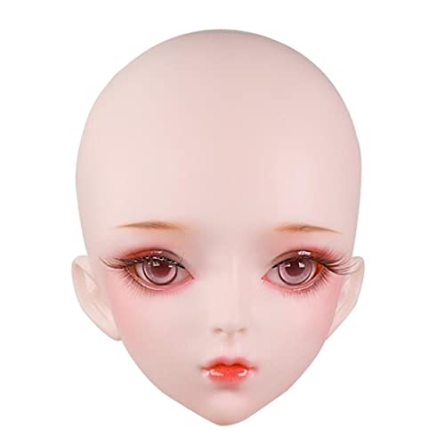 Qianly 1/3 Puppenkopf mit Makeup für BJD Modelle, Rosa, wie Beschreibung von Qianly