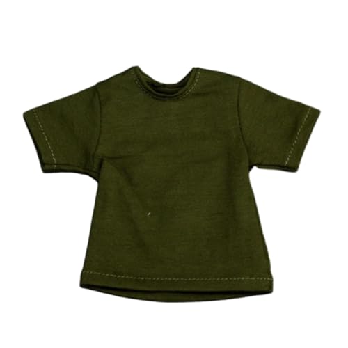 Qianly 1/6 Damen T Shirt Miniatur Kleidung Handgemachte Puppenkleidung Kurze Ärmel für 12" Puppenmodell, Grün von Qianly