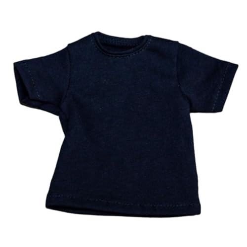 Qianly 1/6 Damen T Shirt Miniatur Kleidung Handgemachte Puppenkleidung Kurze Ärmel für 12" Puppenmodell, Marine von Qianly