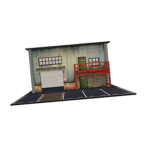 Qianly 1/64 Auto Garage Diorama Landschaft Sammlung Geschenke Sand Tabelle Büro Layout DIY von Qianly