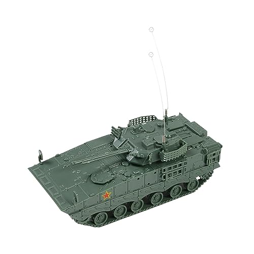 Qianly 1/72 Modell Eines Panzerwagens, Bausatz für Miniaturfahrzeuge, Lernspielzeug für Erwachsene, Sammlerstück, 04A Chariot grün von Qianly