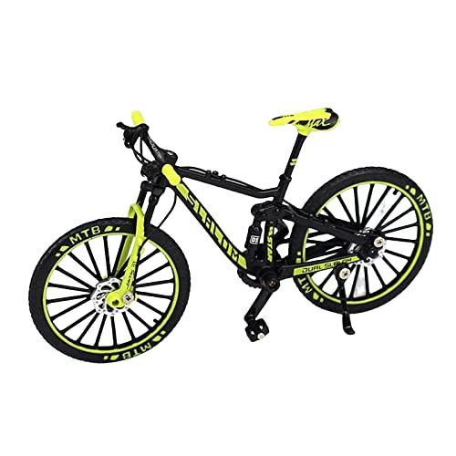 Qianly 1:10 Modell Fahrrad Mountainbike Spielzeug für Sammlungen und Geschenke, Grün von Qianly