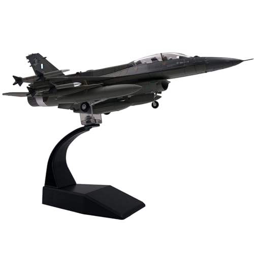 Qianly 1:72 F16 Druckguss Jagdflugzeugmodell mit Ausstellungsständer für Office Schrank von Qianly