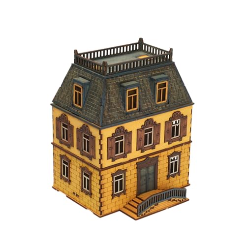 Qianly 1:72 Hausmodell 3D Puzzle Zum Selberbauen für Jugendliche Und Erwachsene von Qianly