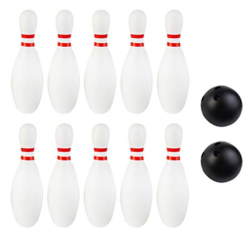 Qianly 12 Teile/Satz Kleinkind Bowling Spiel Set Outdoor Interaktive Lernen Spielzeug Geschenk, wie Beschreibung, 16cm von Qianly