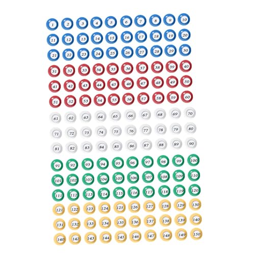 Qianly 150Pcs Bingo Bälle Tally Ball für Unterhaltung Regal Spiel Große Gruppe Spiele von Qianly