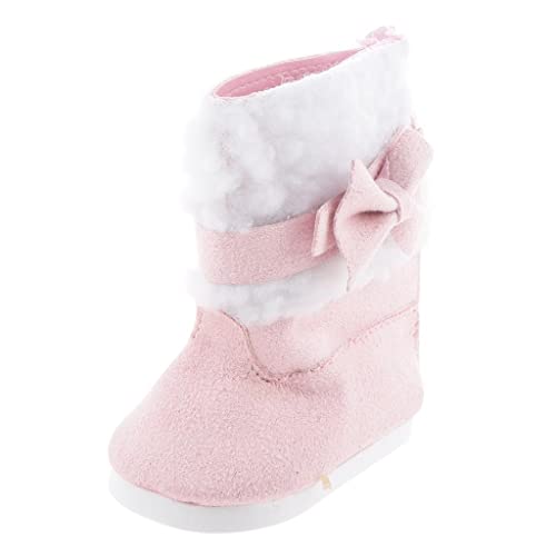 Qianly 18 Zoll Puppen Puppenkleidung Rosa Schuhe Stiefel für American Doll Dolls von Qianly