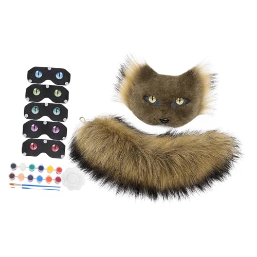 Qianly 2 Stück Fuchsmaske Als Tierverkleidung mit Fuchsschwanz Und Party Zubehör Aus Flauschigem Kunstpelz Gefertigt für Erwachsene Und Jugendliche bei Mott, Gelb Qianly 2 Stück Fuchsmaske Als Tierverkleidung mit Fuchsschwanz Und Party Zubehör Aus Flauschigem Kunstpelz Gefertigt für Erwachsene Und Jugendliche bei Mott, Gelb von Qianly