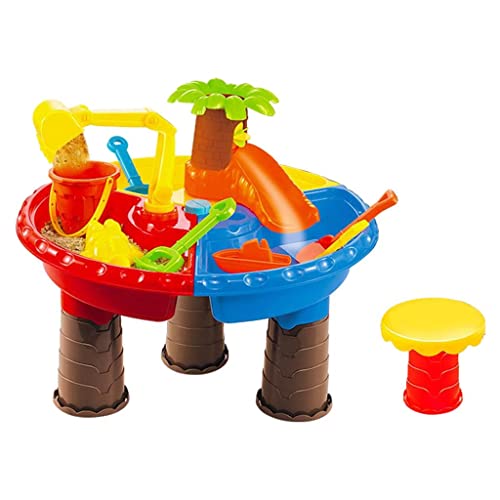 Qianly 2 in 1 Sommer Strand Spielzeug Außerhalb Outdoor Aktivität Outdoor Garten Sandkasten Kit, 45x35cm von Qianly