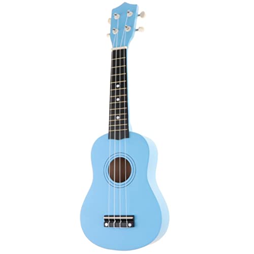 Qianly 21 Zoll Ukulele Holz Gitarre 54 X 7,5 X 5 cm, Blau von Qianly