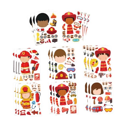Qianly 24 Stück Feuerwehraufkleber, Klassenzimmer Belohnung, Feuerwehr Bildung, Geburtstagsgeschenk, Partygeschenk, Feuerwehrmann Aufkleber für Kinder Qianly 24 Stück Feuerwehraufkleber, Klassenzimmer Belohnung, Feuerwehr Bildung, Geburtstagsgeschenk, Partygeschenk, Feuerwehrmann Aufkleber für Kinder von Qianly