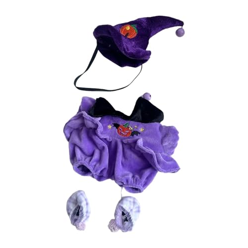 Qianly 3 Teiliges Halloween Kleidungsset für Modepuppen mit Hut Und Schuhen für 20 cm Puppen von Qianly