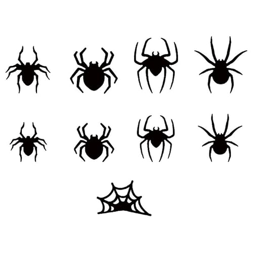 Qianly 9 Stück Wandtattoo Halloween Spinnennetz Wandaufkleber Fensterdeko mit 3D Effekt Und LED Licht PVC Material Leicht Anzubringen für Partydekoration Wo, 9 StÜcke Qianly 9 Stück Wandtattoo Halloween Spinnennetz Wandaufkleber Fensterdeko mit 3D Effekt Und LED Licht PVC Material Leicht Anzubringen für Partydekoration Wo, 9 StÜcke von Qianly