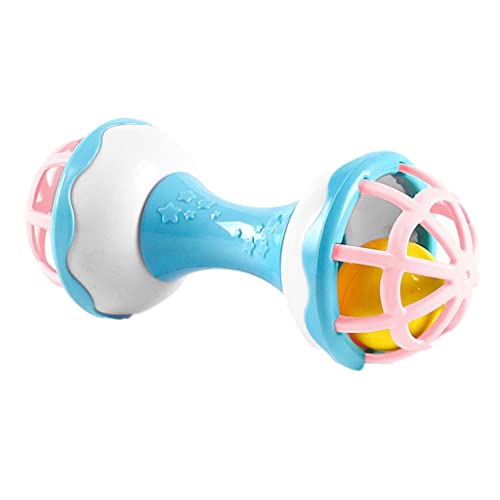 Qianly Baby Rattle Toy Shaker Kinder Halten Und Greifen Rasseln für 0 36 Monate, Dumbell von Qianly