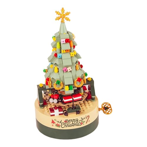 Qianly Bausatz für Weihnachtsbaum, Spielzeug Set, Geschenkideen für Neujahr, Musikbox von Qianly