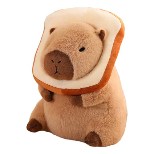 Qianly Capybara Plüschfigur für Sammler, Kinder, Brot von Qianly