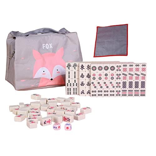 Qianly Chinesisches Mahjong Set für Reisen Und Partys, GELB von Qianly