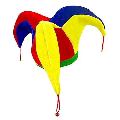 Qianly Clownhut mit Glöckchen für Halloween, Kostüm, Aufführung, Kostüm, Cosplay Qianly Clownhut mit Glöckchen für Halloween, Kostüm, Aufführung, Kostüm, Cosplay von Qianly