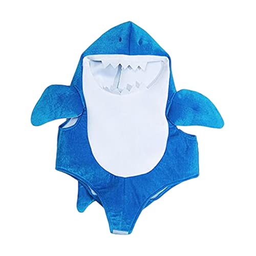 Qianly Cosplay Anzug, Bequemes Kinder Hai Kostüm für Bühnenauftritte, Kleinkind, Blau 100 von Qianly