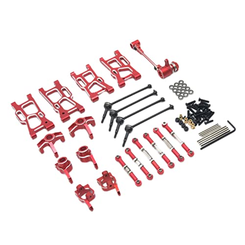 Qianly DIY RC Car Ersatzteilset für Wltoys 144010 144001 144002, Rot von Qianly