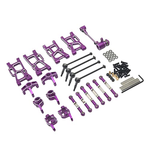 Qianly DIY RC Car Ersatzteilset für Wltoys 144010 144001 144002, Violett von Qianly