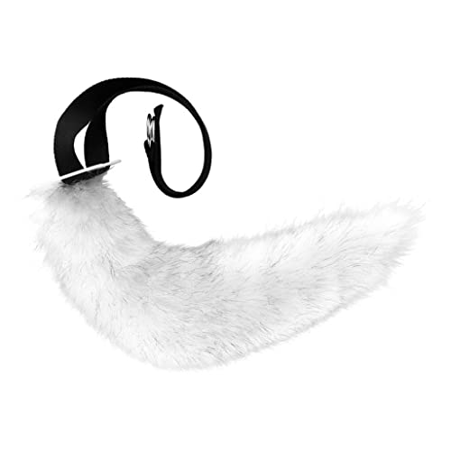 Qianly Faux Tail Furry Kostüm für Kostümkostüm, Weiß von Qianly