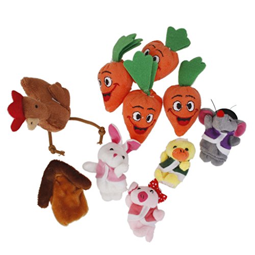 Qianly Fingerpuppen in Tierform für Kinder, Ideales Spielzeug Zur Förderung Der Koordination, 10pcs Puppen 1 von Qianly