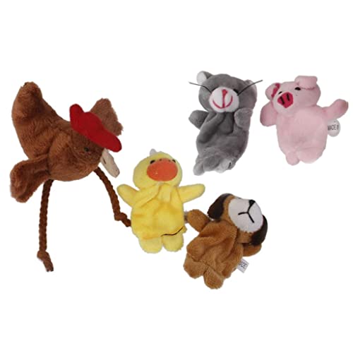 Qianly Fingerpuppen in Tierform für Kinder, Ideales Spielzeug Zur Förderung Der Koordination, 5pcs Puppen von Qianly