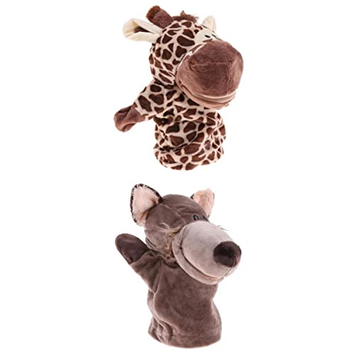 Qianly Giraffe Und Wolf Handpuppen für Kreatives Spiel, wie Bilder Gezeigt, wie beschrieben von Qianly